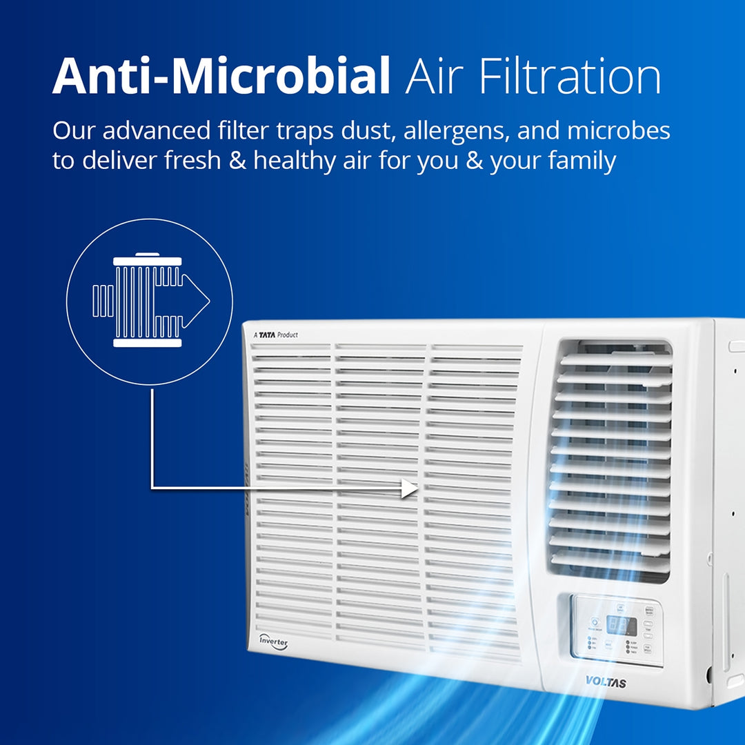 VOLTAS 185V Vertis Elite A 1.5 Ton 5 Star Inverter Window AC (Copper Condenser, Anti Dust Filter)