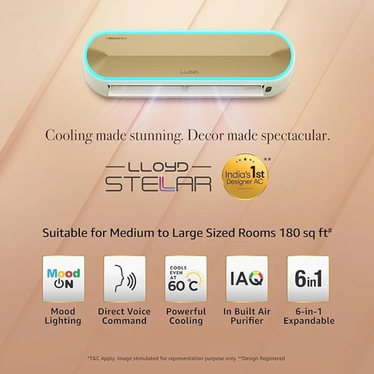 LLOYD Stellar Split AC 1.5 - 5 Star GLS18V5FWGST