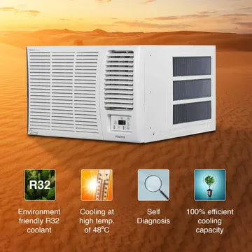 VOLTAS.5 Ton 3 Star, Inverter Window AC (Copper, 2-in-1 Adjustable Mode, 2023 Model,183V Vertis Pearl, White)