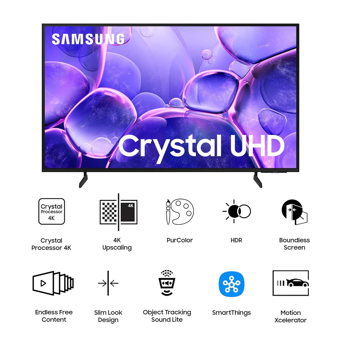Samsung 138 cm (55 inches) Crystal 4K Ultra HD Smart LED TV UA55U8600FULXL (Black)