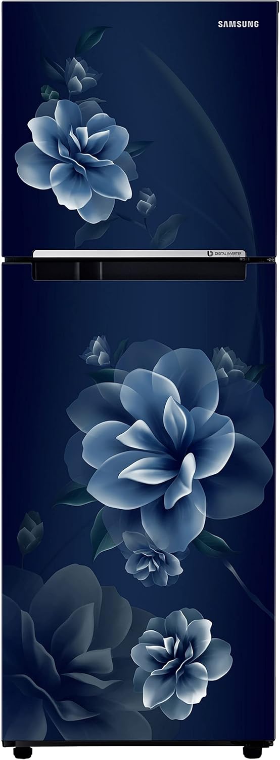Samsung 236L 2 Star Digital Inverter Frost-Free Double Door Refrigerator Appliance (RT28C3022CU/NL,Camellia Blue