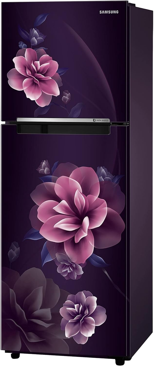Samsung 236L 2 Star Digital Inverter Frost-Free Double Door Refrigerator Appliance (RT28C3022CR/NL,Camellia Purple