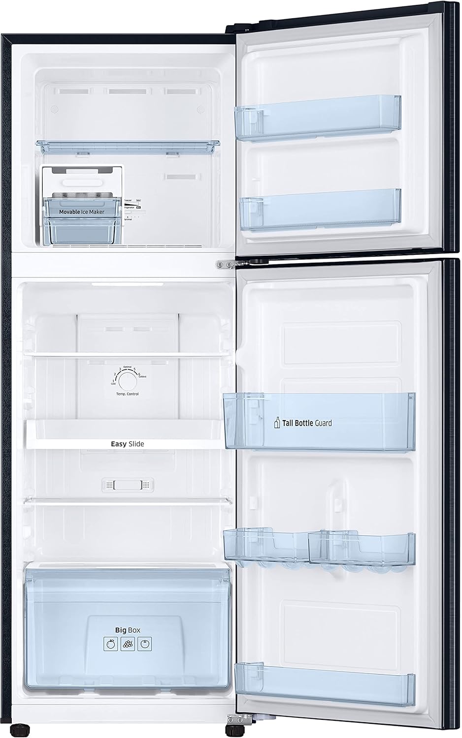Samsung 236L 2 Star Digital Inverter Frost-Free Double Door Refrigerator Appliance (RT28C3022CU/NL,Camellia Blue