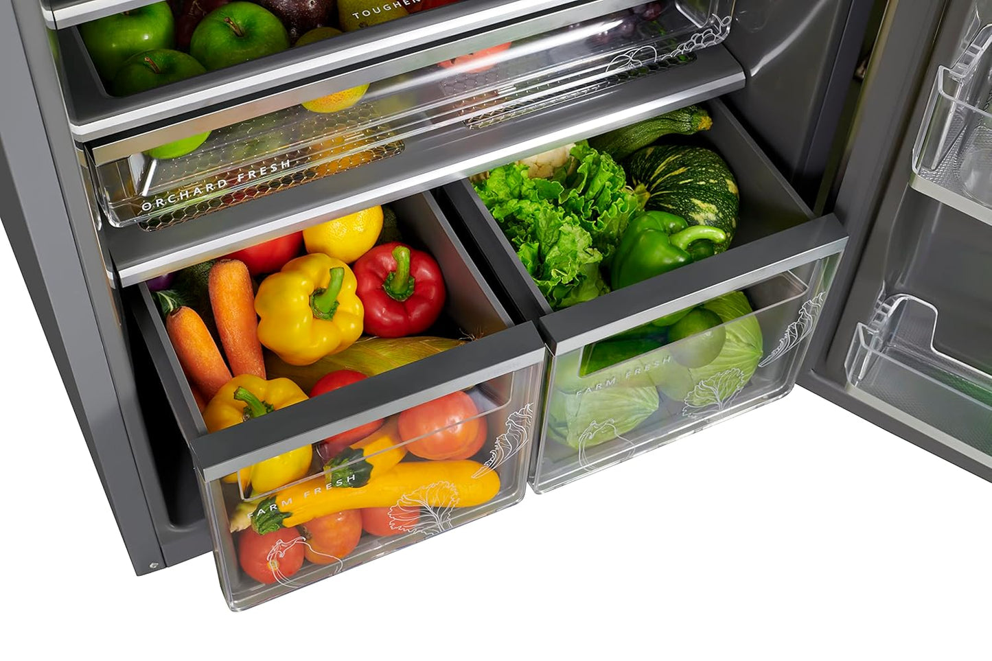 whiplpool Intellifresh 467L 2 Star Platina Convertible Frost Free Double-Door Refrigerator