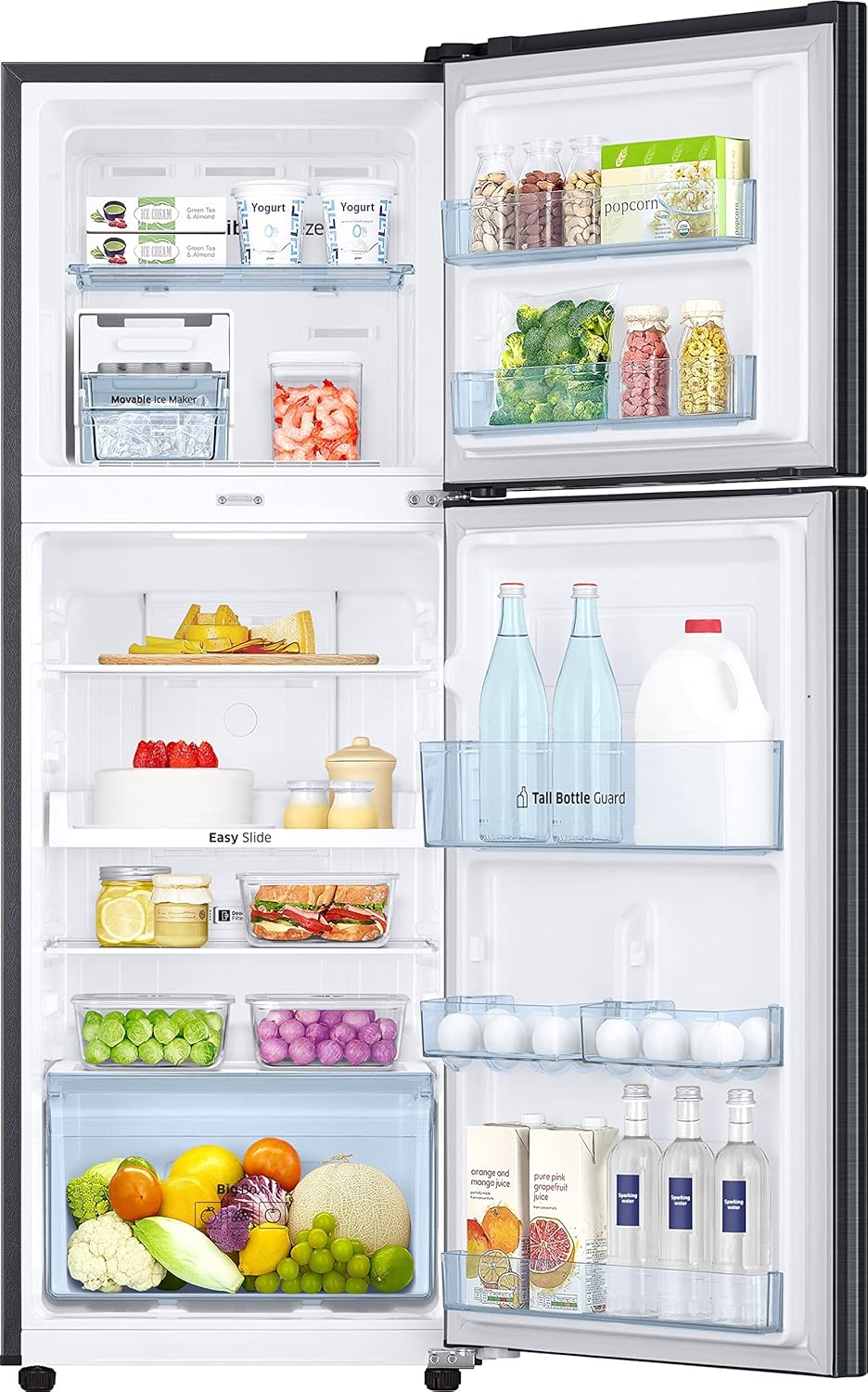 Samsung 236L 3 Star Convertible 3 In 1 Digital Inverter Frost-Free Double Door Refrigerator (RT28C3733BX/HL,Luxe Black)
