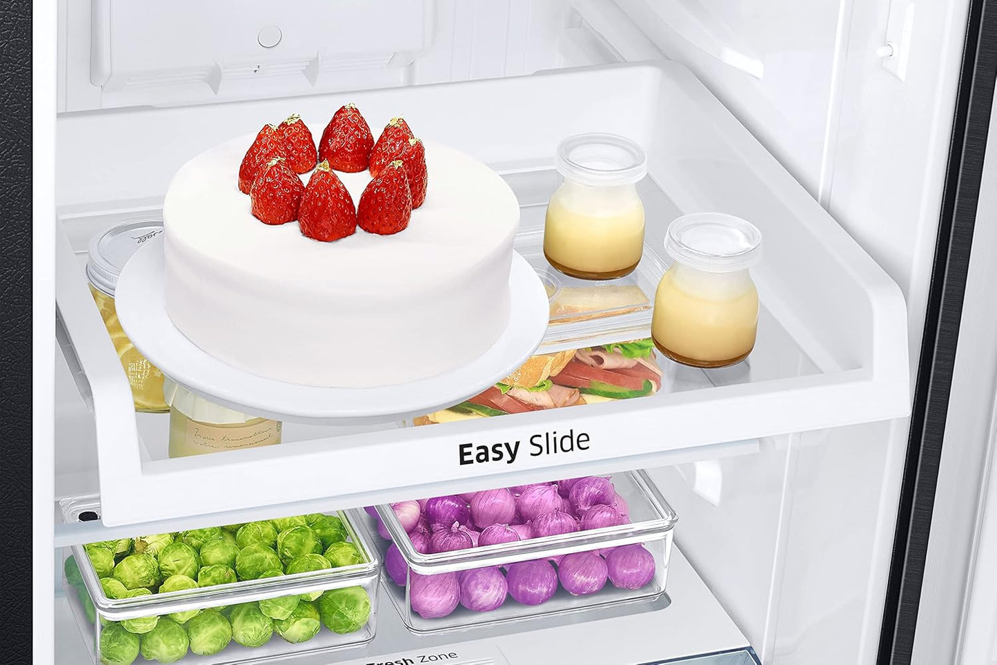 Samsung 236L 3 Star Convertible 3 In 1 Digital Inverter Frost-Free Double Door Refrigerator (RT28C3733BX/HL,Luxe Black)