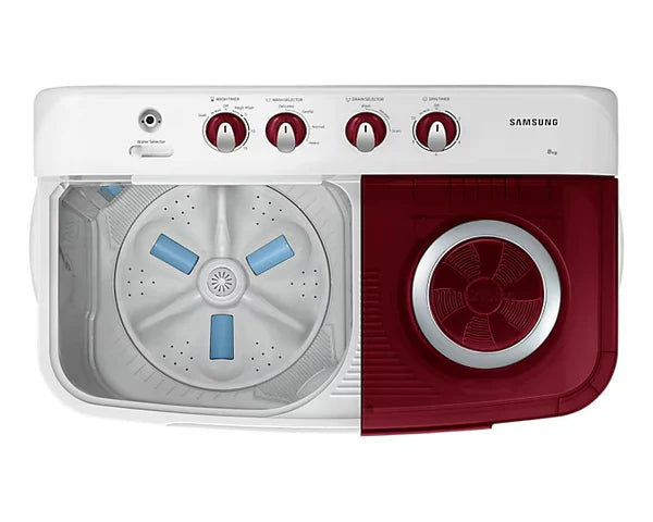 Samsung WT80C4000RR 8.0 kg Semi Automatic Washing Machine with Hexa Storm Pulsator