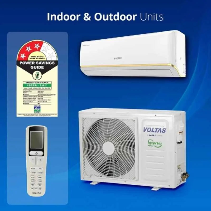 Voltas 183V Vectra Zen Gold 1.5 Ton 3 Star Adjustable Inverter Split AC, 4503764